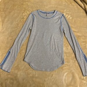 Free People Thermal with Sleeve Detail